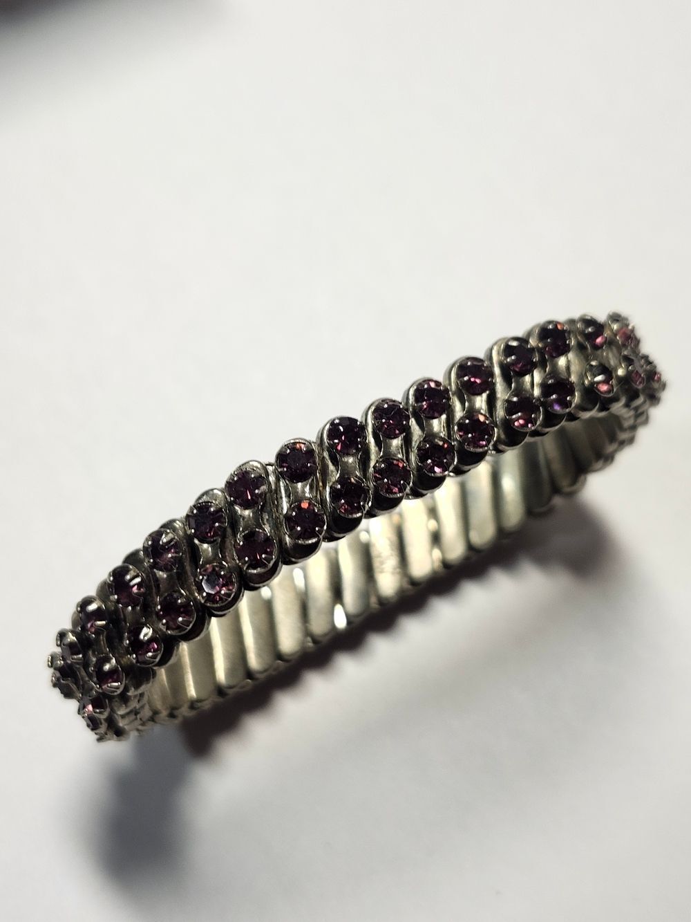 Vintage Expansion Bracelet Crystal Bracelet Made In Japan - Picture 3 of 5